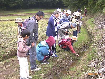 �N���̂����炬�Ɏ�����Ă���Q���ҁA15���قǂ����Ă���ʐ^