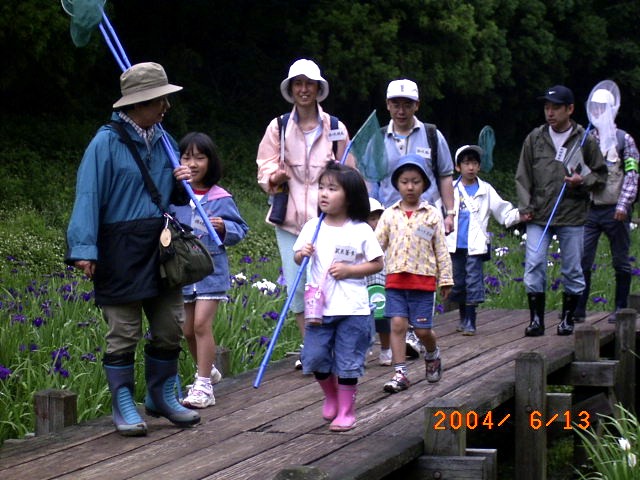 �Ԃ������Ėؓ�������Q���ҒB�̎ʐ^